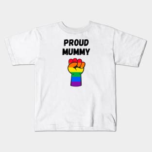 Proud Mummy Rainbow Pride T Shirt Design Kids T-Shirt